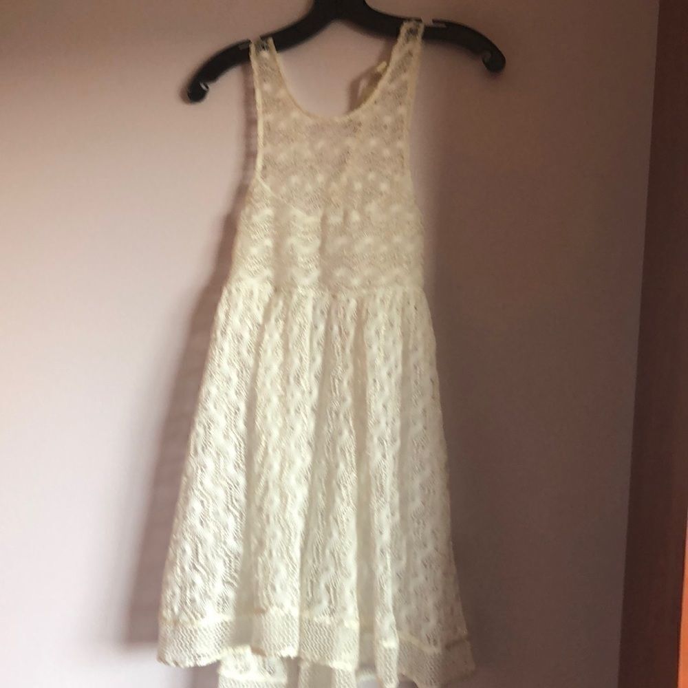 Nwt Free people adorable white see through dress